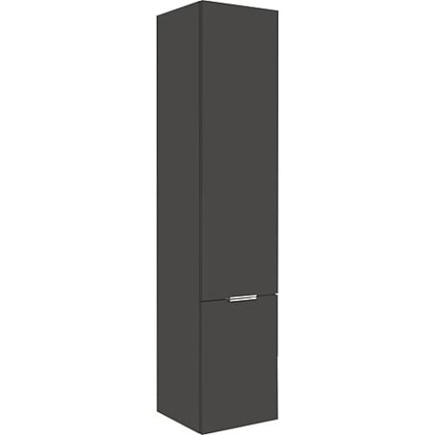 Evenes Tall cabinet MBF series 2 doors anthracite Hgl. stop left 350x1625x370mm New