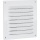 UPMANN grille de protection contre les intempéries,alu blanc 150x150 mm avec moustiquaire vis et chevilles 54610 NOUVEAU