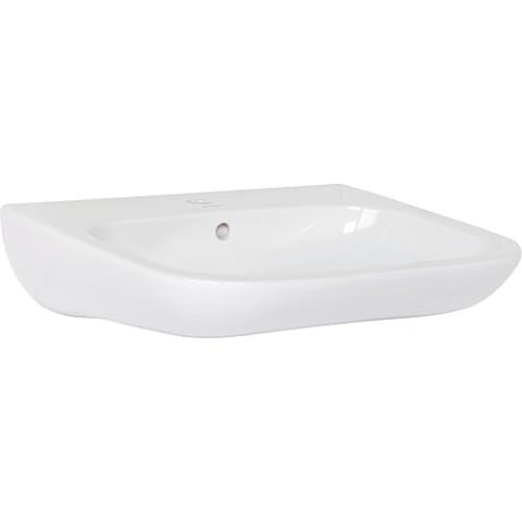 Lavabo DURAVIT D-Code Vital 600 mm, con sfioratore, 1 foro per rubinetto, bianco, senza barriere 2312600000 NUOVO