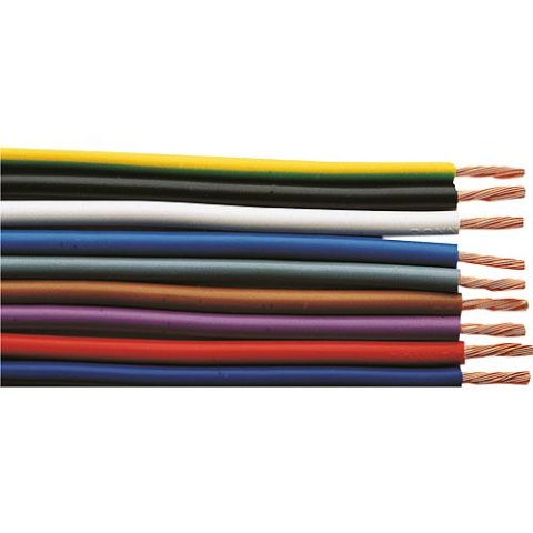 Geïsoleerde voedingskabel H07V-K flexibel, 1 x 4 donkerblauw - rol á 100m 20020218 NIEUW