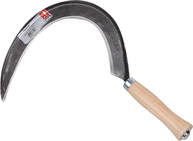 Ideal Spade Round or Blade Sickle PIONIER, 450mm, mow-finished, ground, polished 78404500 NEW