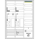 F-tronic complete cabinet EHZ61APZ-TCEHZ,2 eHZ meters,1...