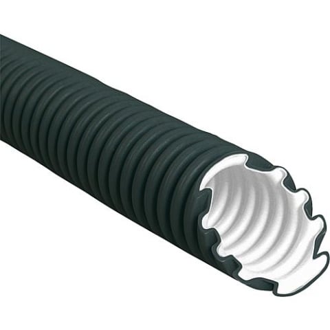 Tube ondulé en plastique NW32 easy 320N, noir, rouleau de 50m 203932350 NOUVEAU