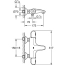 GROHE Termostato da bagno a superficie Grohtherm 1000 Sporgenza 173 mm cromo 34155003 NUOVO