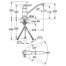 GROHE Mitigeur dévier Eurosmart Cosmopolitan avec...