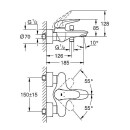 GROHE Eurostyle mezclador de superficie para...