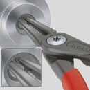 Alicates de precisión KNIPEX gris antideslizante recubierto de plástico L=180mm 19-60mm puntas rectas 48 11 J2 NUEVO