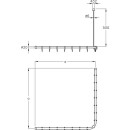 NORMBAU Ceiling suspension Cavere, 500mm 7382050095 NEW