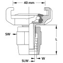 GEKA XKplus sección de manguera para agua potable, 3/4""-19 mm, latón 40103XK NUEVO