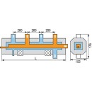 WS-Kesselverteiler Typ HVM SU-3 3 Heizgruppen 1 1/4mit Isol. 1 Kesselanschluss Neu