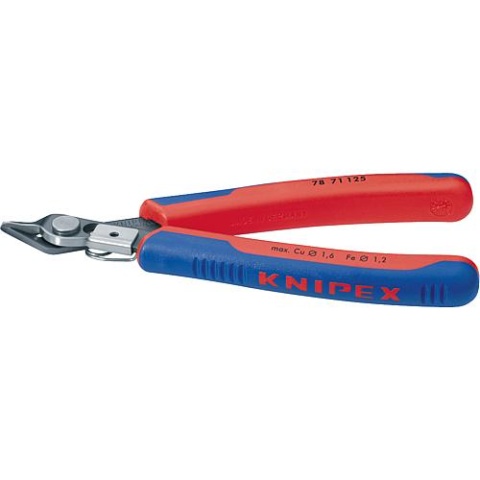 KNIPEX Electronic Super-Knips 64HRC in acciaio speciale brunito con morsetto a filo lunghezza 125 mm 78 71 125 NUOVO