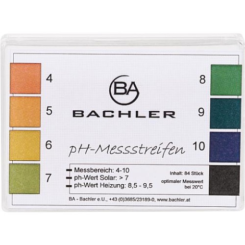 Bachler PH test strips accessories for solar test case contents 84 pcs, NEW