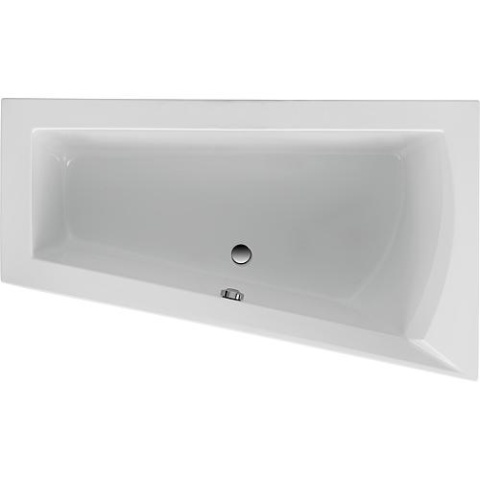 Evenes space-saving bathtub LAGO I right WxHxD:1700x500x1000/655mm acrylic,white New