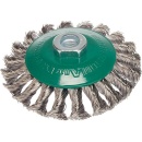 Lessmann Knotted cone brush Ø 115x12 mm steel wire...