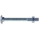 Screw, flat round head, square neck, nut M8x140mm, PU =...