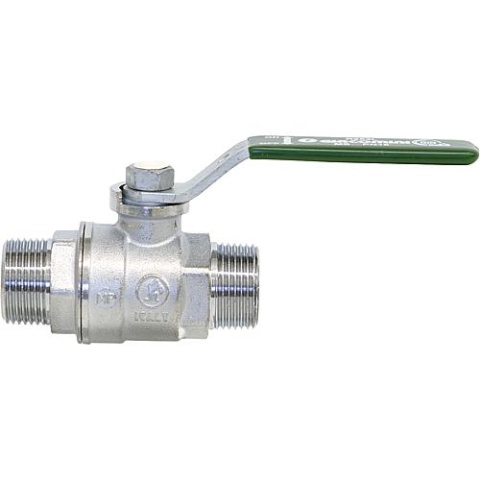 Llave esférica de agua potable Giacomini R253DL AG/AG 1 1/4"" Latón cromado / maneta de palanca R 253 WX036 NUEVO