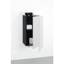 Hoge kast ELA met softclose romp zwart smt - front wit...