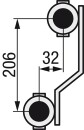 Collecteur de circuits de chauffage Evenes en acier inoxydable sans vannes DN25(1) avec 7 circuits de chauffage Nouveau