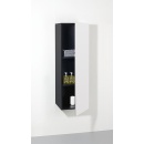 Hoge kast ELA met softclose romp zwart smt - front wit...