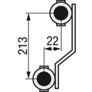 Giacomini heating circuit manifold brass 1""...