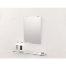 Evenes Mirror Lierelva, Rettangolare senza montaggio Spessore: 5mm 500x400mm, Bordi gesc NUOVO