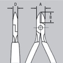 KNIPEX Electronic Side Cutter manici multicomponente...