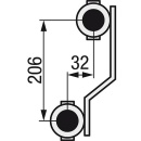 Collettore di circuito di riscaldamento Evenes valvole integrate in acciaio inox DN25(1) con 9 circuiti di riscaldamento Nuovo