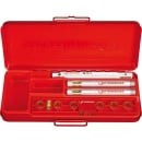 ROTHENBERGER spirit level set Rocheck in sheet steel case...