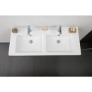 Evenes doppio lavabo TRENDY LxHxP:1210x155x510mm con 2...