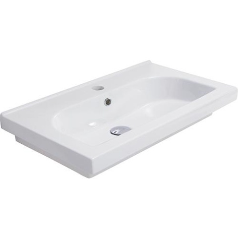 evenes Lavabo TRENDY AxAxP: 710x115x410 mm 1 agujero cerámica blanco NUEVO