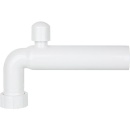 Branch elbow PP white 11/2 x 40 x 220mm with pipe aerator...