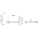 Alape Siphon SI.2 DN32 (11/4""), mit Wandrosette 8306000978 NEU