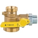 TECO Gasabsperr-Kugelhahn mit GS 6,0m³/h...