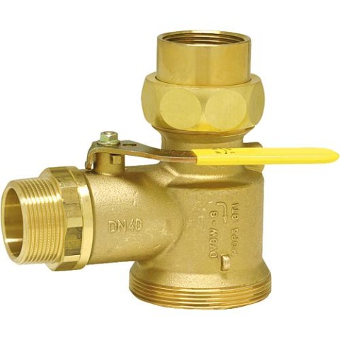 llave esférica de corte de gas viega DN 40 (1 1/2"") para contador de gas monotubo con abertura de prueba NUEVO