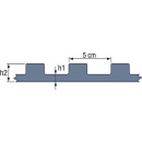 Piastre di supporto per tubi Zewotherm in film di PS con alette di supporto per tubi stampate e resistenti alla frantumazione PU 30m² Cartone Nuovo