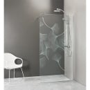 Evenes Walk-In glass shower with ETC and wall profile+rod...