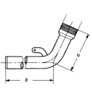 möck filling nozzle w. AG DN 50 x 800 long x 2 615 051 050 NEW