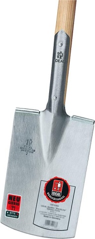 Ideal Spade Ideal Spade Gardener Shape Size 2,Step Guard,Button Handle 10010253 NEW