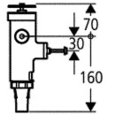 GROHE Spoelventiel voor closetvervanging, lage druk zonder voorspoeling/spoelboog 43997000 NIEUW