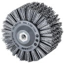 Brosse ronde Lessmann avec poils abrasifs Logement...