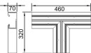 OBO T-piece pure white type GK-T70130RW / 1 pc. 6274 56 0 NEW