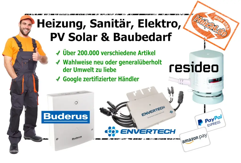 Bei uns können Sie alles für Heizung Sanitär Elektro PV Solar und Baubedarf bestellen